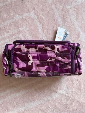 Lug Trolley Pink and Purple Cosmetic Bag NWT